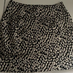 Princess Polly Black and Cream Animal Print Skirt